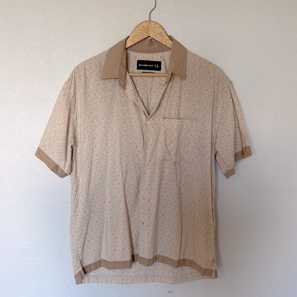 Silky camp shirt - oversized fit
